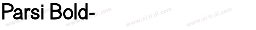 Parsi Bold字体转换